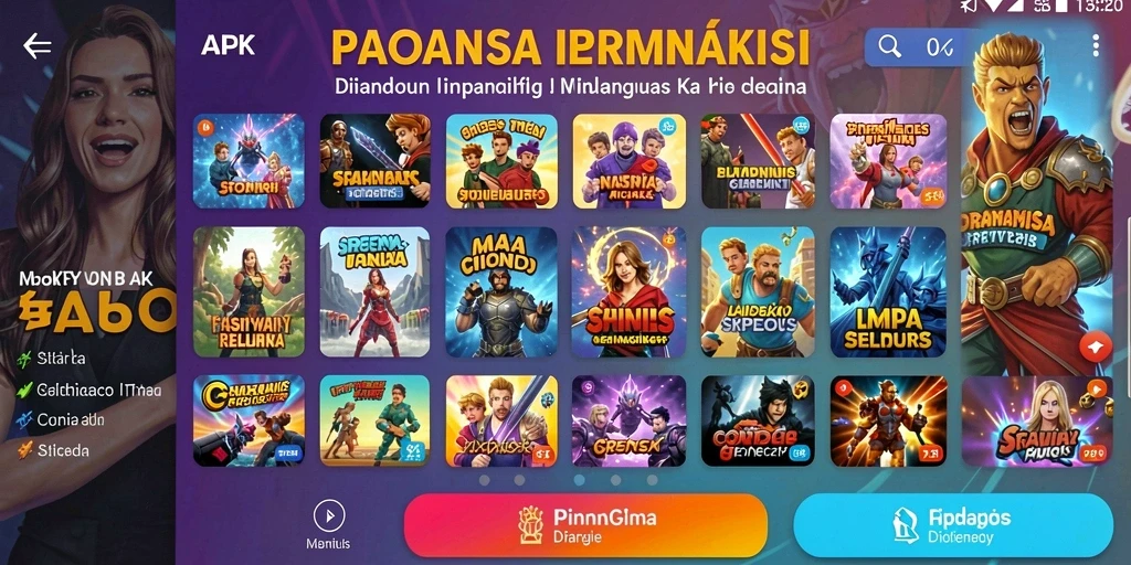 Screenshot menunjukkan gameplay menegangkan yang penuh aksi.