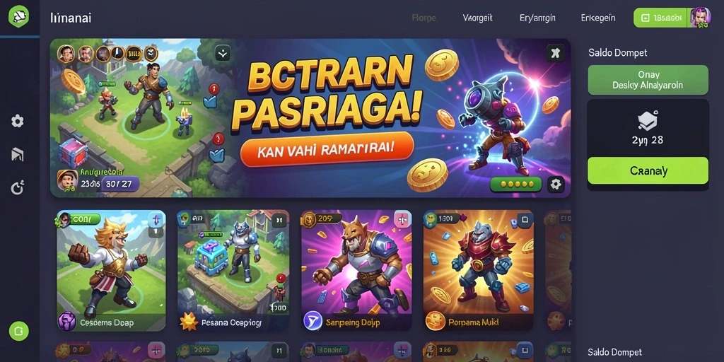 Tampilan utama aplikasi CEMARA77 yang menarik.