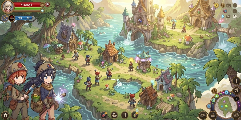 Tampilan awal game yang menarik dan modern.