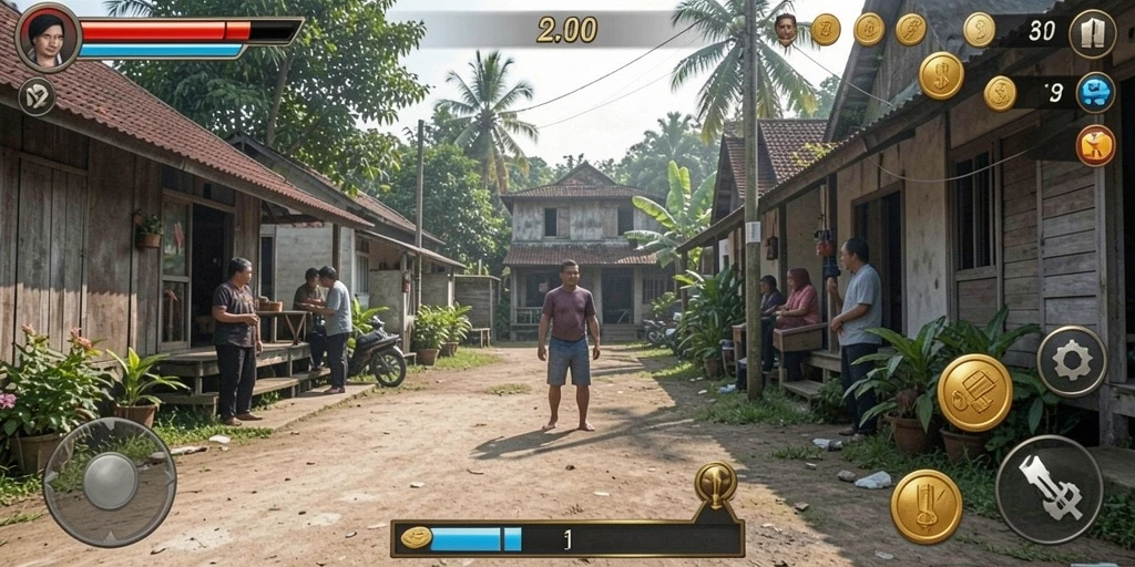 Tampilan karakter yang bisa disesuaikan sesuai selera.