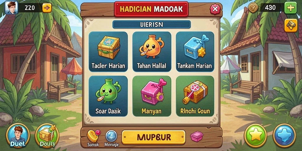 Tampilan antarmuka yang intuitif dan menarik.