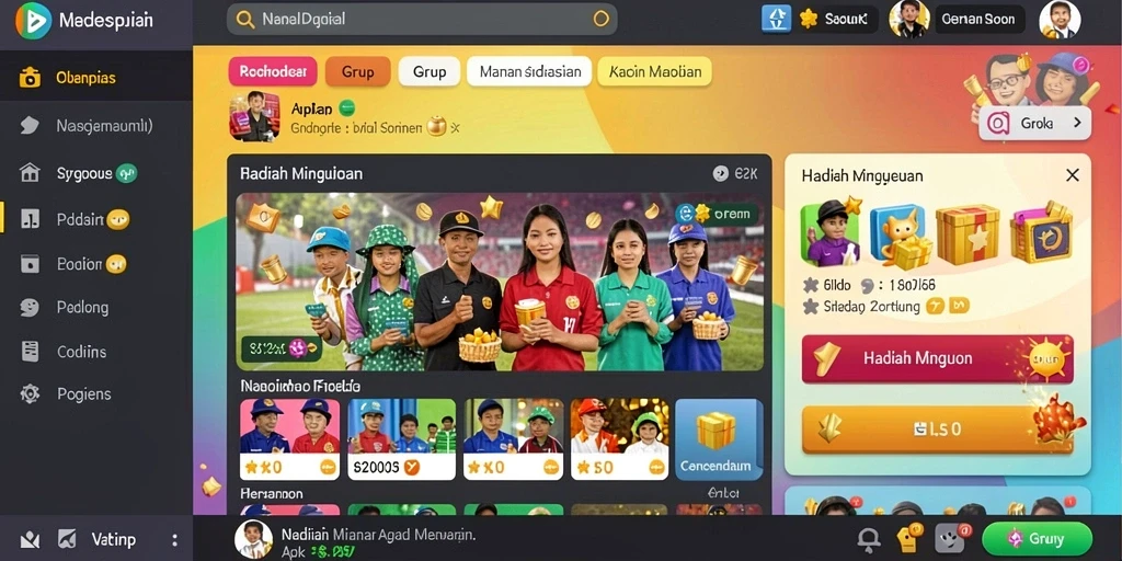 Tampilan awal yang menarik dan mudah dinavigasi.