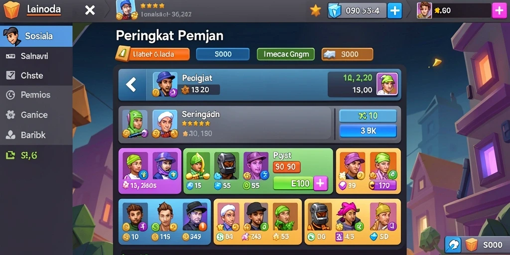 Tampilan utama yang menarik dan intuitif.