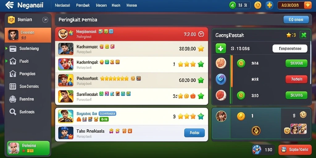 Tangkapan layar pertama menunjukkan grafik yang memukau dan antarmuka yang intuitif.